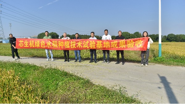 芯生機(jī)綠色水稻種植技術(shù)試驗(yàn)基地測(cè)產(chǎn)驗(yàn)收?qǐng)A滿完成，試驗(yàn)成果顯著